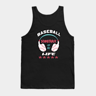 baseball style headphones Tank Top